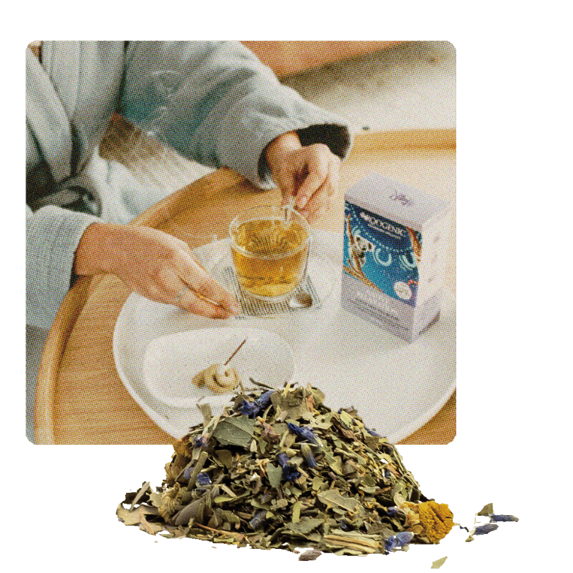 Lady Enjoying Native Relaxation Tea