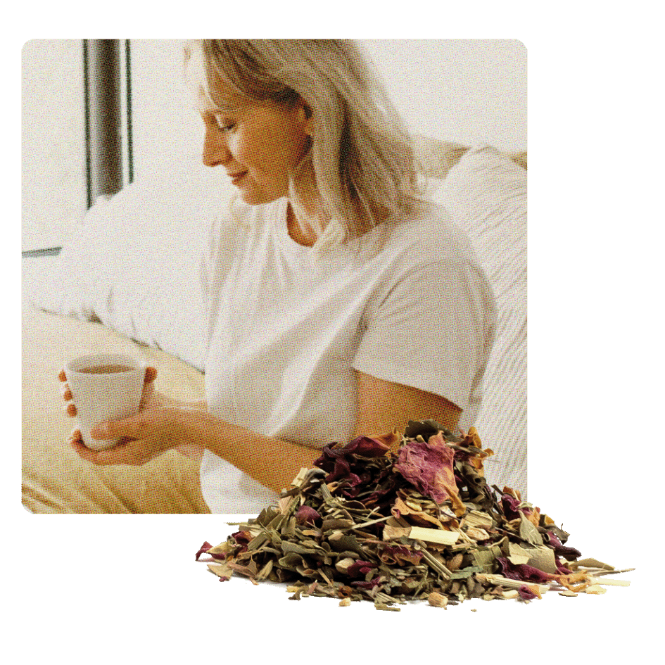 Menopause_Day_Loose_Leaf_Tea_and_Lady_Sipping.png - Roogenic