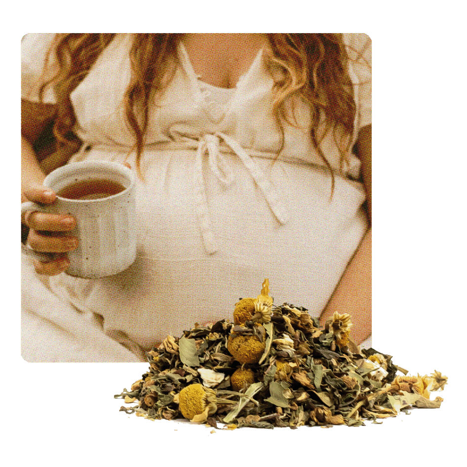 Pregnancy Tea & Lady Sipping