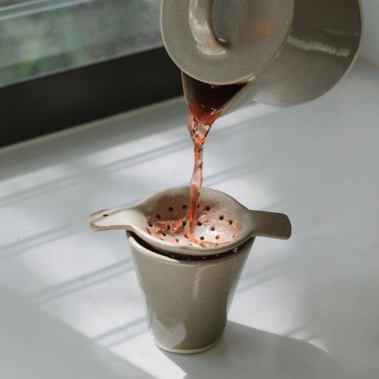 Handmade Ceramic Tea Strainer – Australian Tea and Wellness – Roogenic