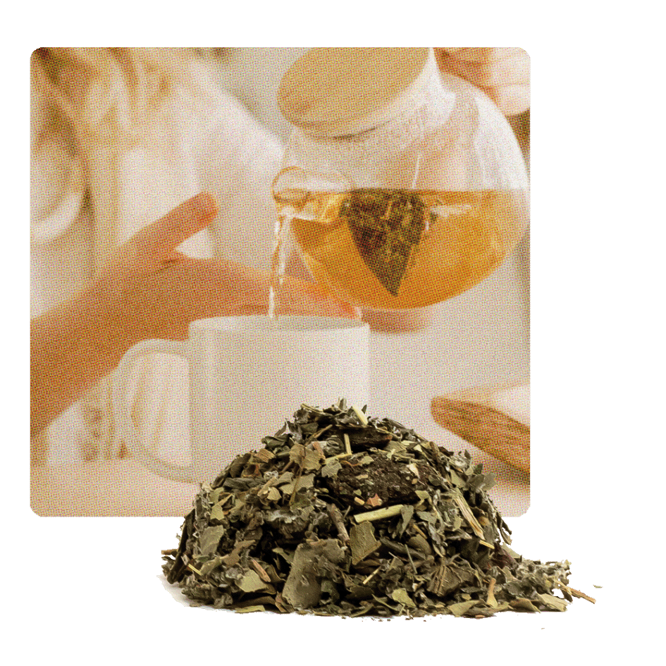 Womens_Balance_Loose_Leaf_Tea_and_Lady_Sipping.png - Roogenic