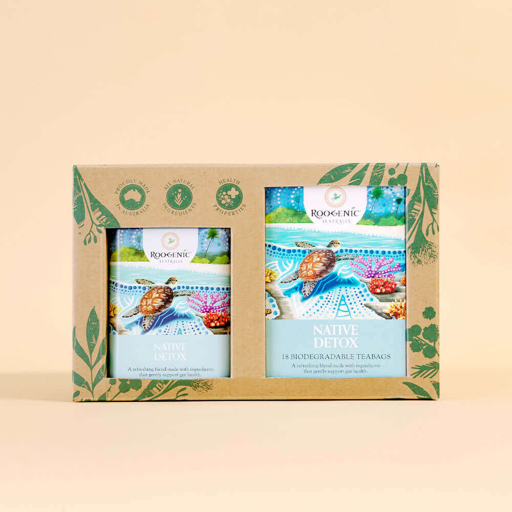 Native Detox Tea & Tin Gift Box – Australian Tea and Wellness – Roogenic