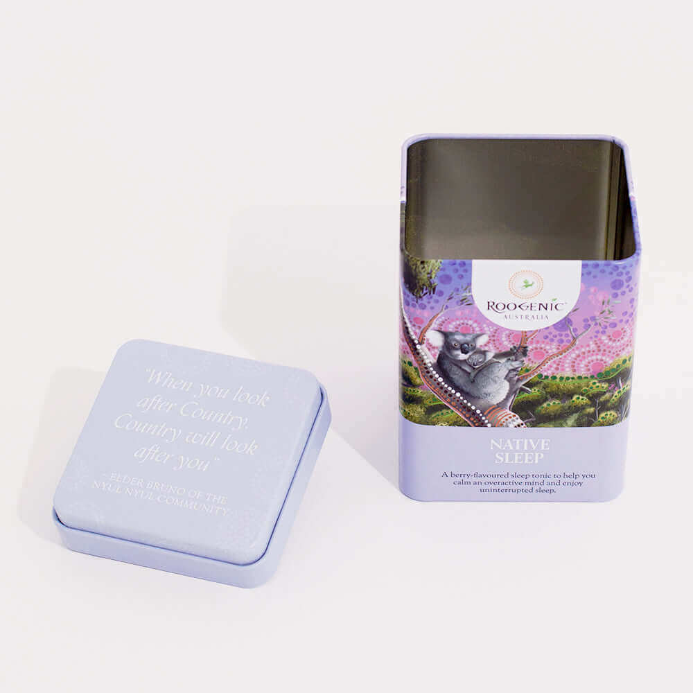 Native Sleep Tea Tin – Australian Tea and Wellness – Roogenic