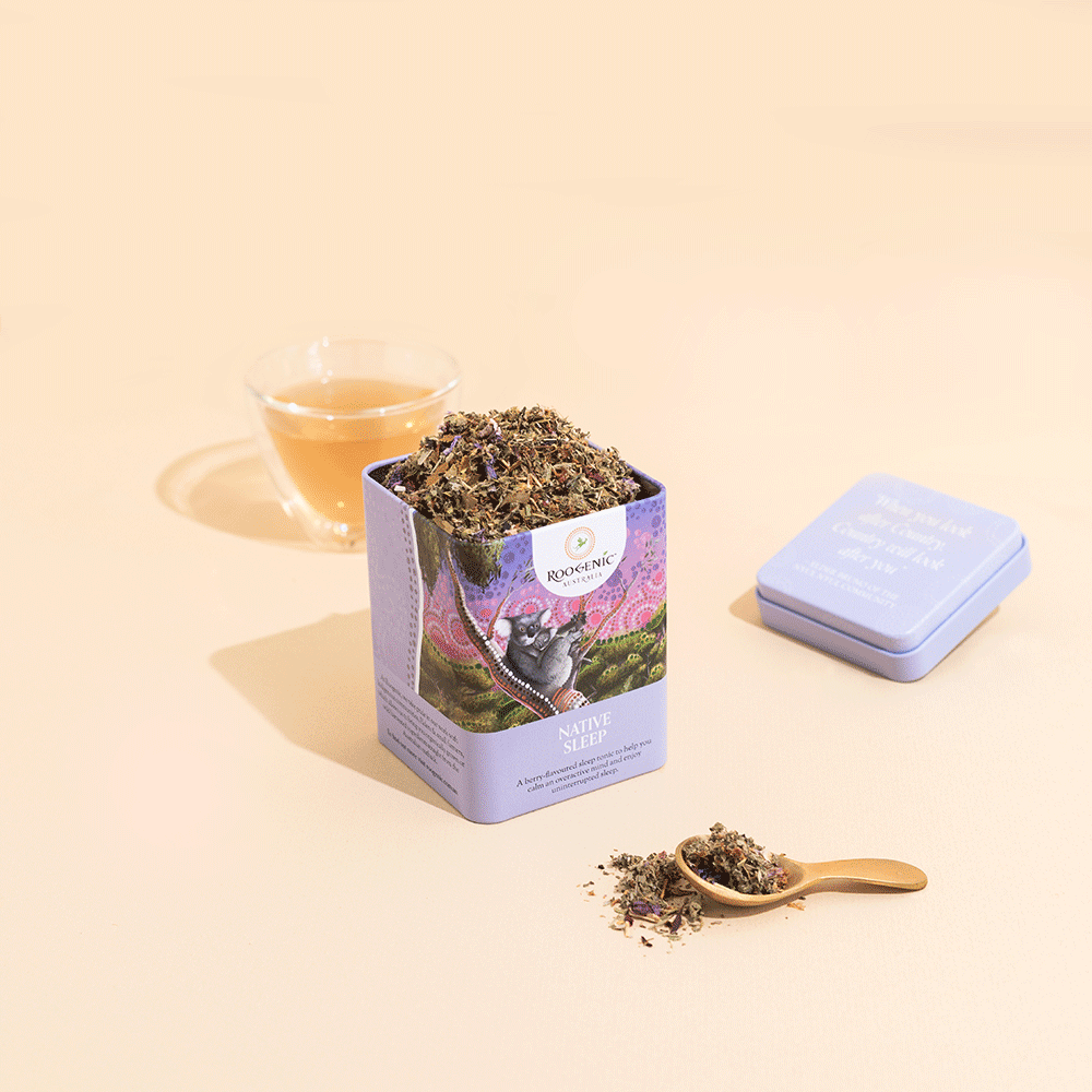 Native Sleep Tea Tin – Australian Tea and Wellness – Roogenic