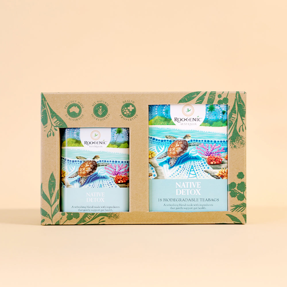 Loose Leaf Tea & Tea Tin Gift Boxes  Roogenic Native Detox Tea & Tin  