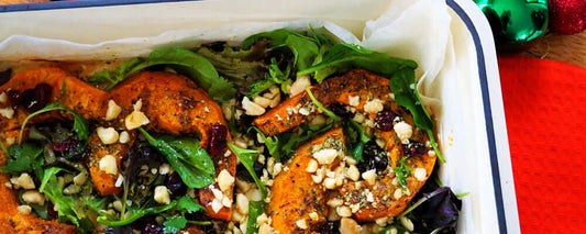 Roast Pumpkin Salad with Aussie Herbs & Macadamia - Roogenic