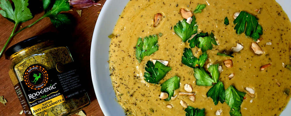 Roogenic Vegan Anti-Inflammitea Pumpkin Soup - Roogenic