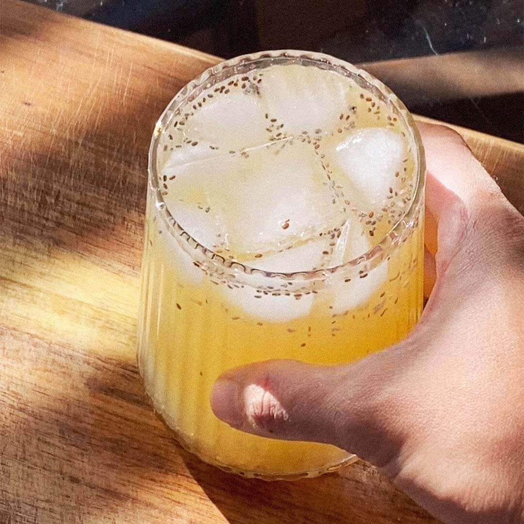 Ginger Chia Seed Lemonade with Kakadu Plum - Roogenic