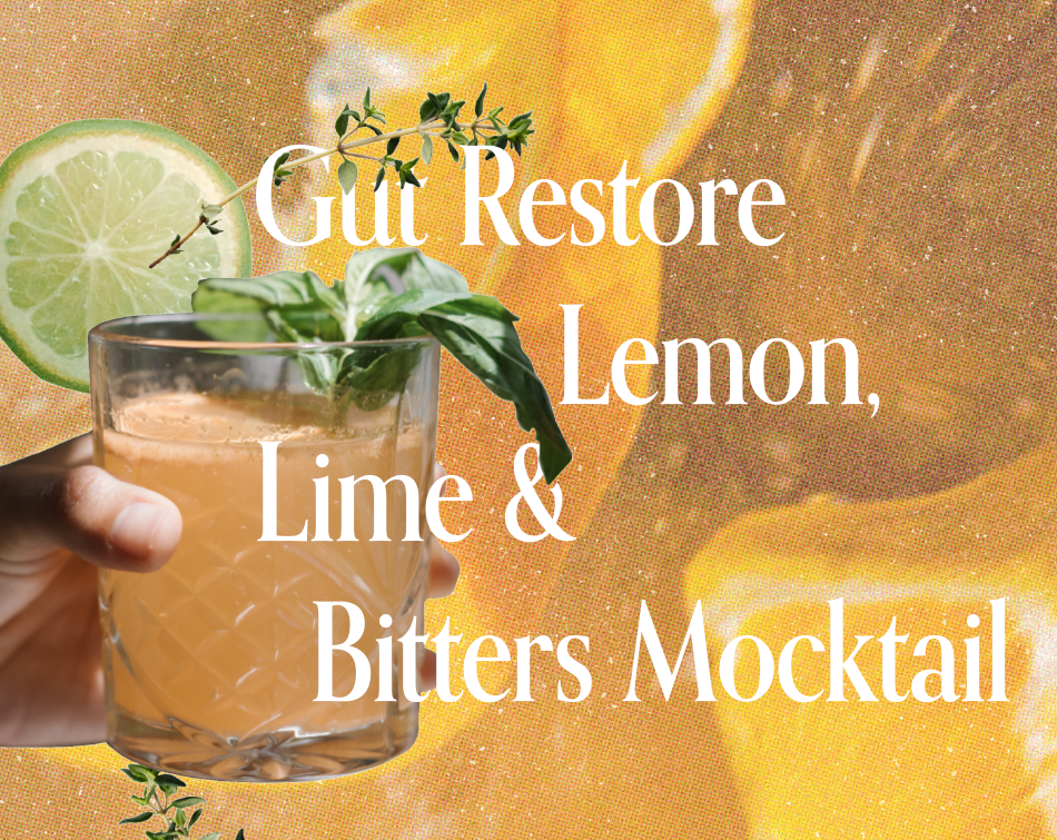 Gut Restore Lemon, Lime & Bitters Mocktail