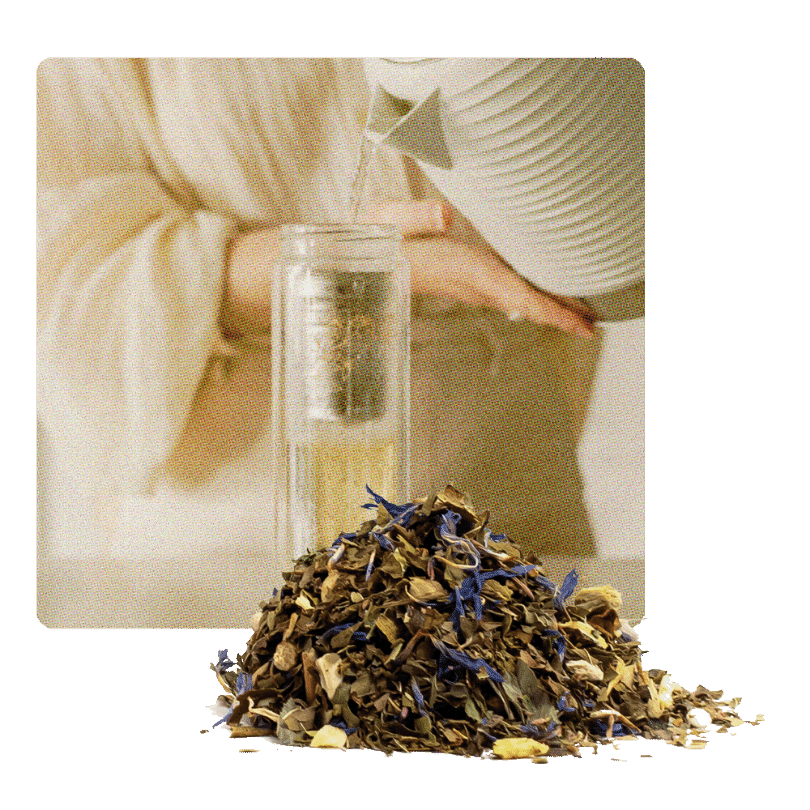 Vitality Loose Leaf Tea Brewing in Infuser
